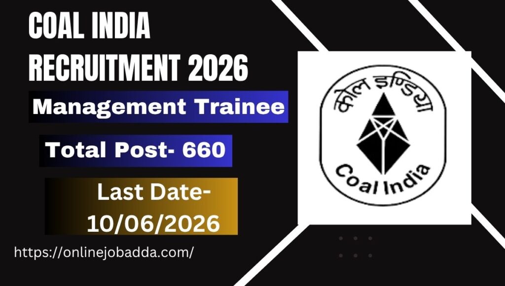 Coal India Recruitment 2026