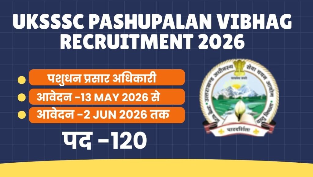 UKSSSC Pashupalan Vibhag Recruitment 2026