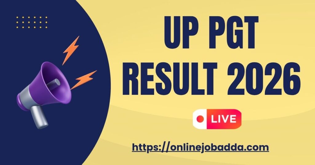 UP PGT Result 2026  ﻿