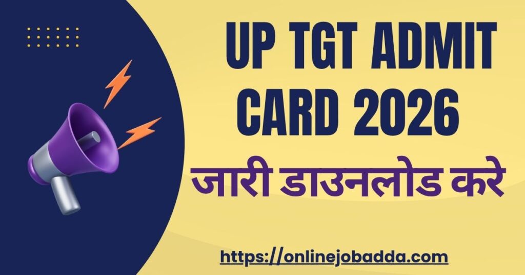 UP TGT ADMIT CARD 2026