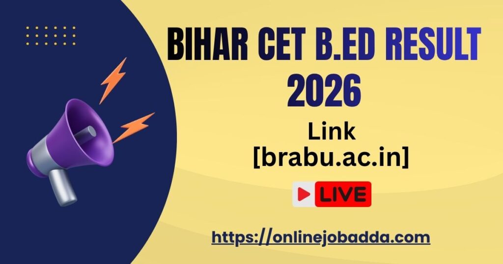 Bihar CET B.ED Result 2026
