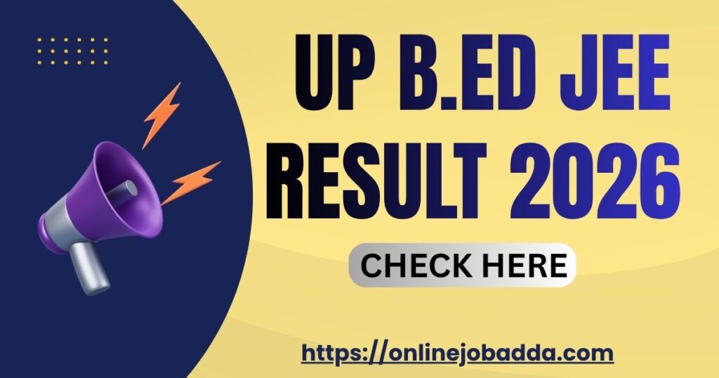 UP B.ED Result 2026