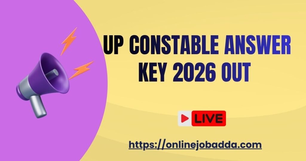 UP Constable Answer Key 2026 