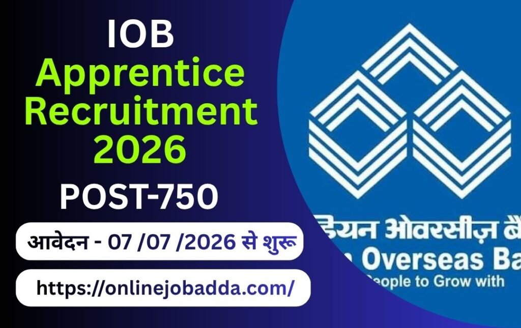 IOB Apprentice Recruitment 2026