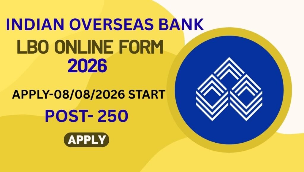 IOB LBO Online Form 2026