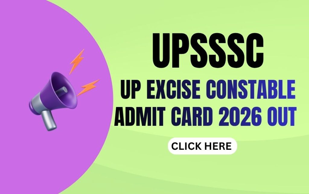 UP Excise Constable Admit Card 2026