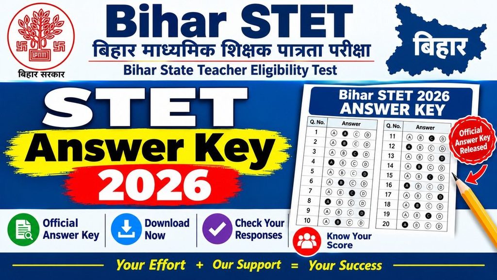 Bihar STET Answer key 2026