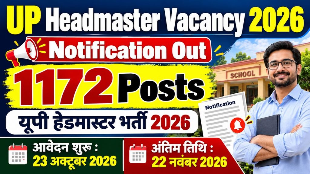 UP Headmaster Vacancy 2026