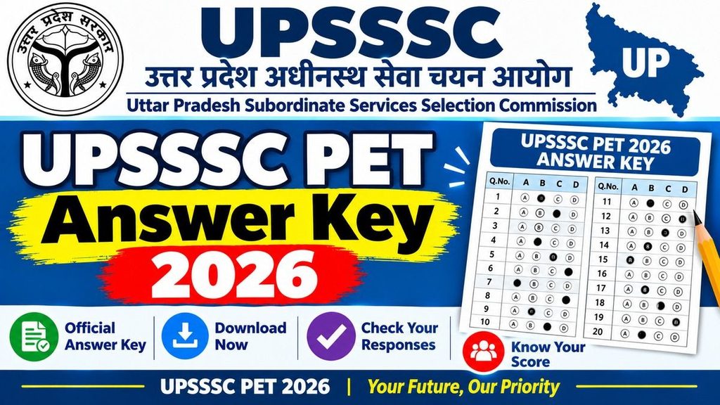 UP PET Answer key 2026